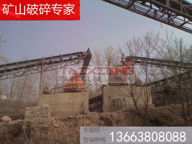 石灰?guī)r制砂現(xiàn)場 石灰?guī)r制砂現(xiàn)場